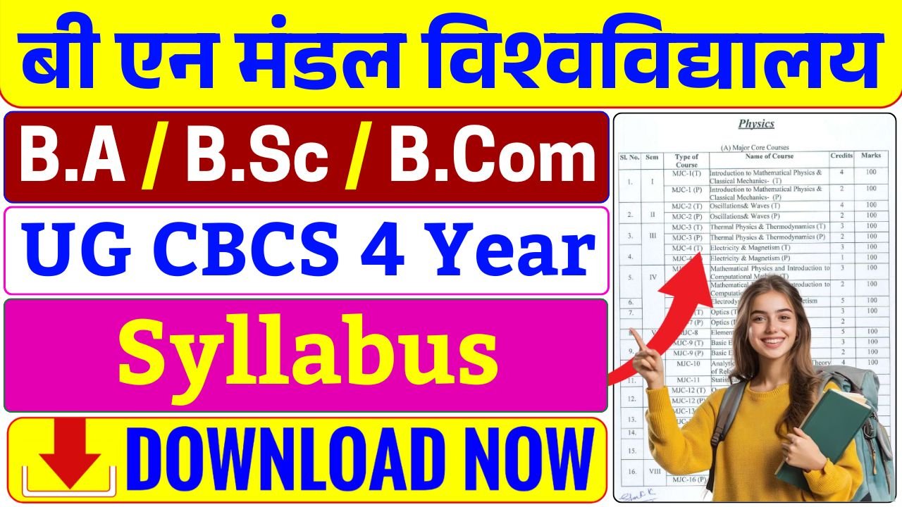 Download BNMU UG CBCS Syllabus PDF