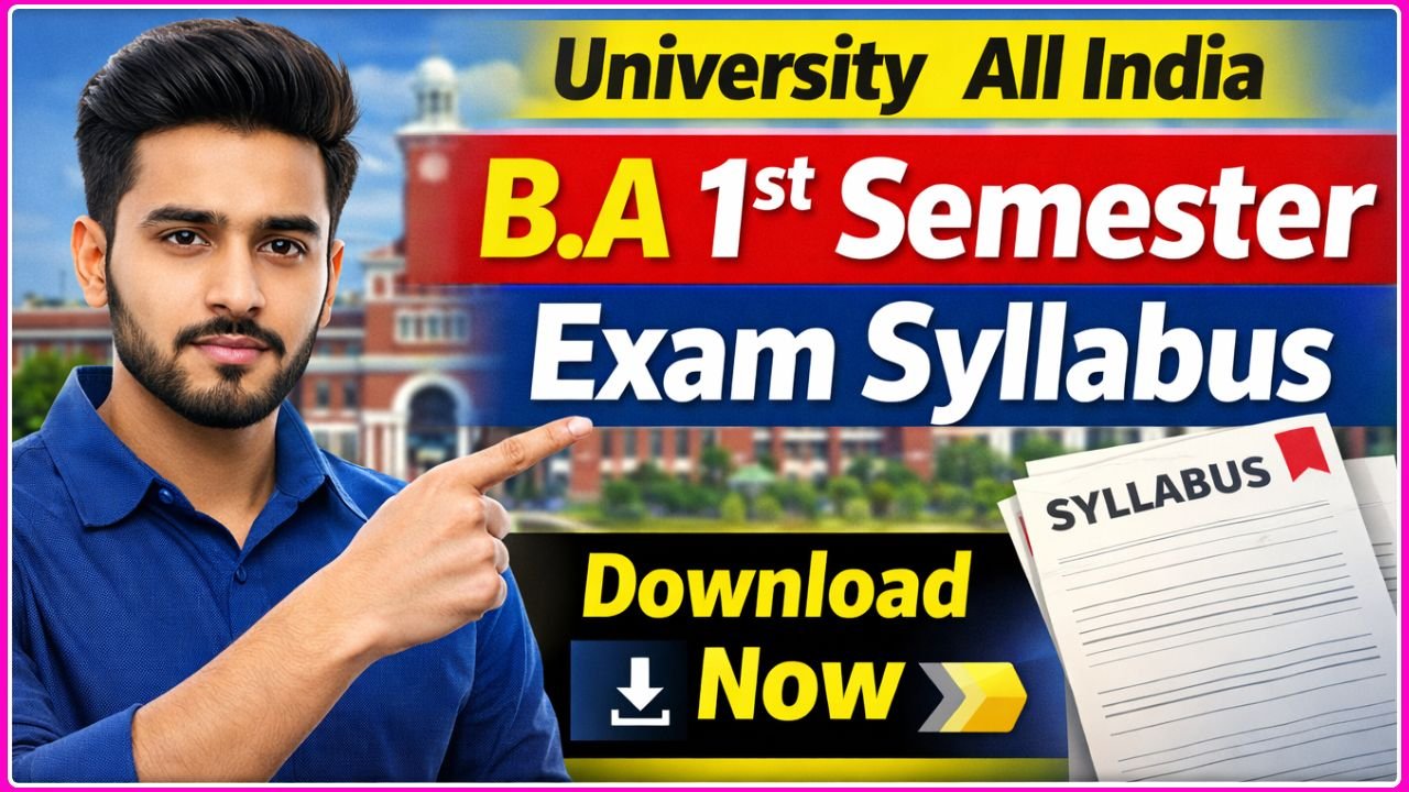 B.A 1st Semester Exam Syllabus Download